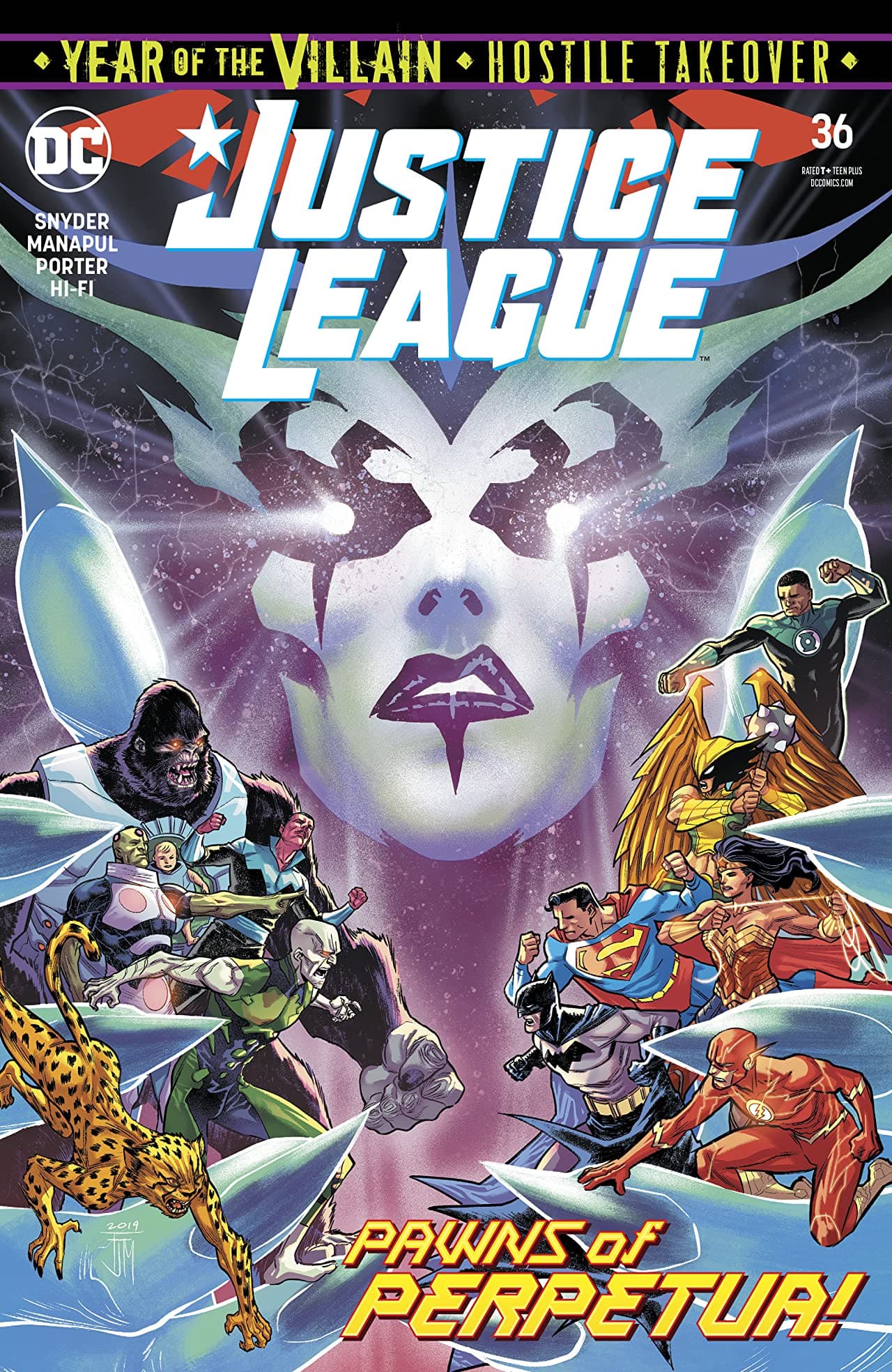 Justice League #36 cover