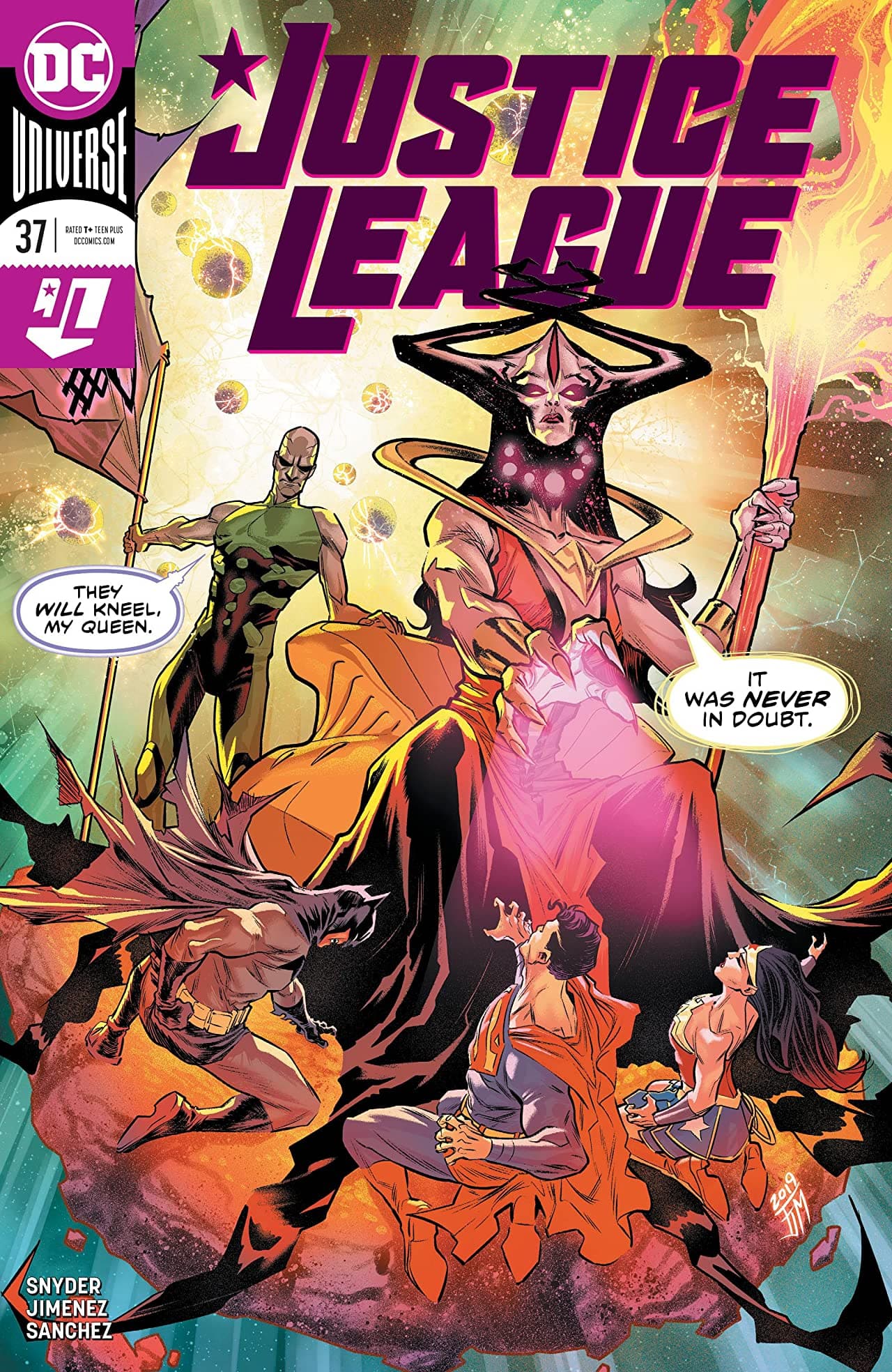 Justice League #37 cover