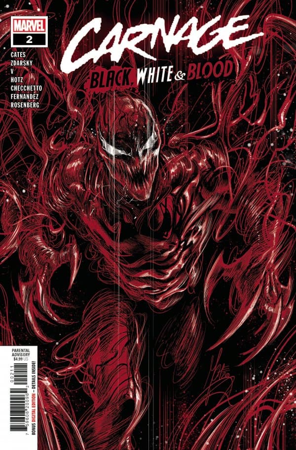 Carnage: Black, White & Blood #2 cover