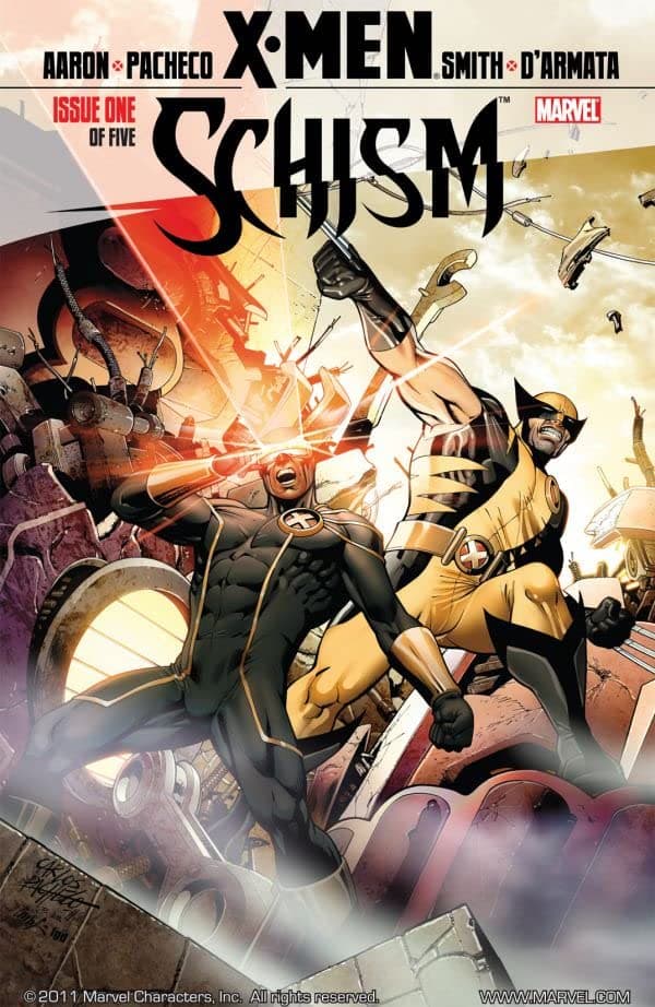 X-Men: Schism #1 cover