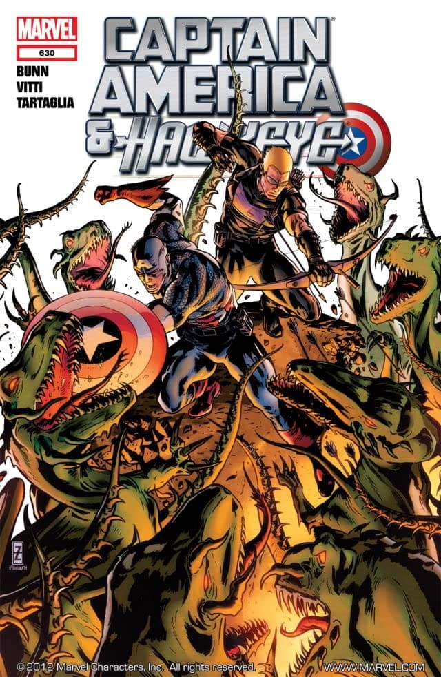 Captain America and Hawkeye #630 cover