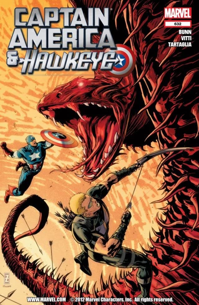 Captain America and Hawkeye #632 cover