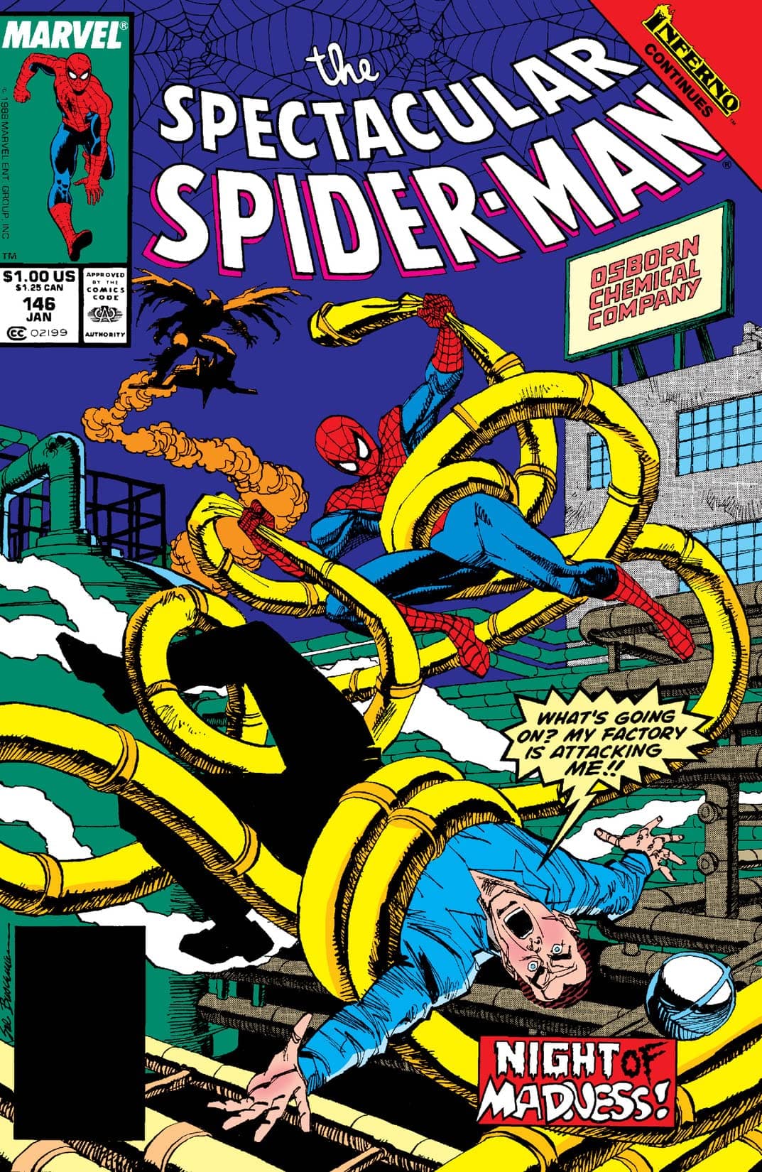 The Spectacular Spider-Man #146 cover