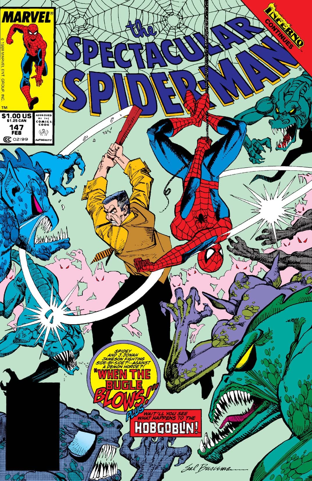 The Spectacular Spider-Man #147 cover