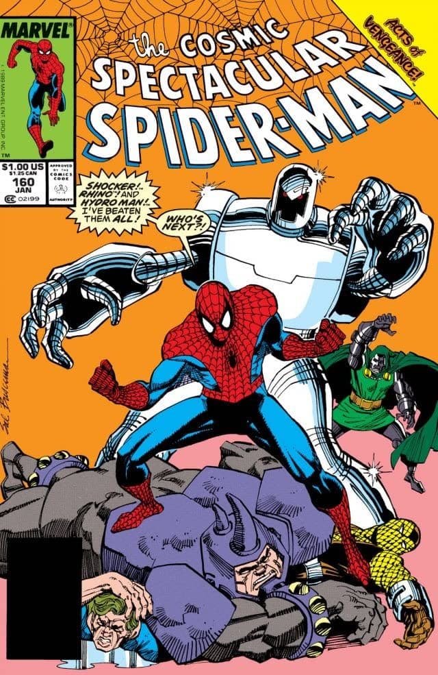 The Spectacular Spider-Man #160 cover