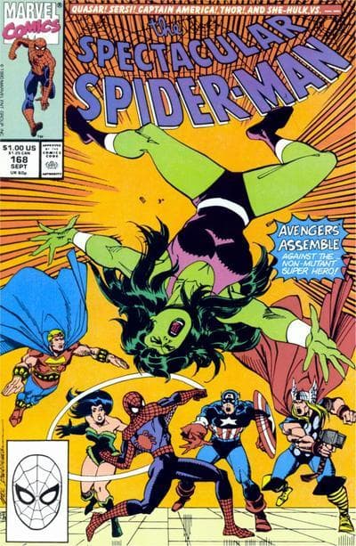 The Spectacular Spider-Man #168 cover