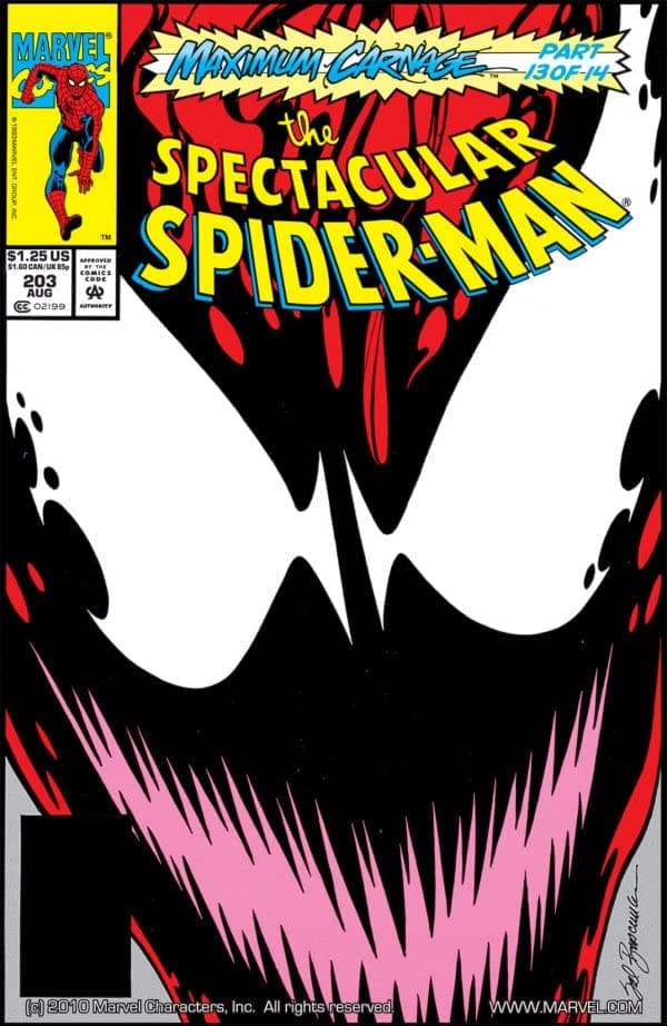 The Spectacular Spider-Man #203 cover