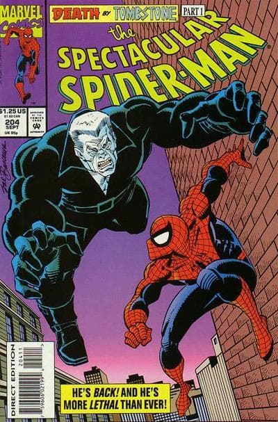 The Spectacular Spider-Man #204 cover