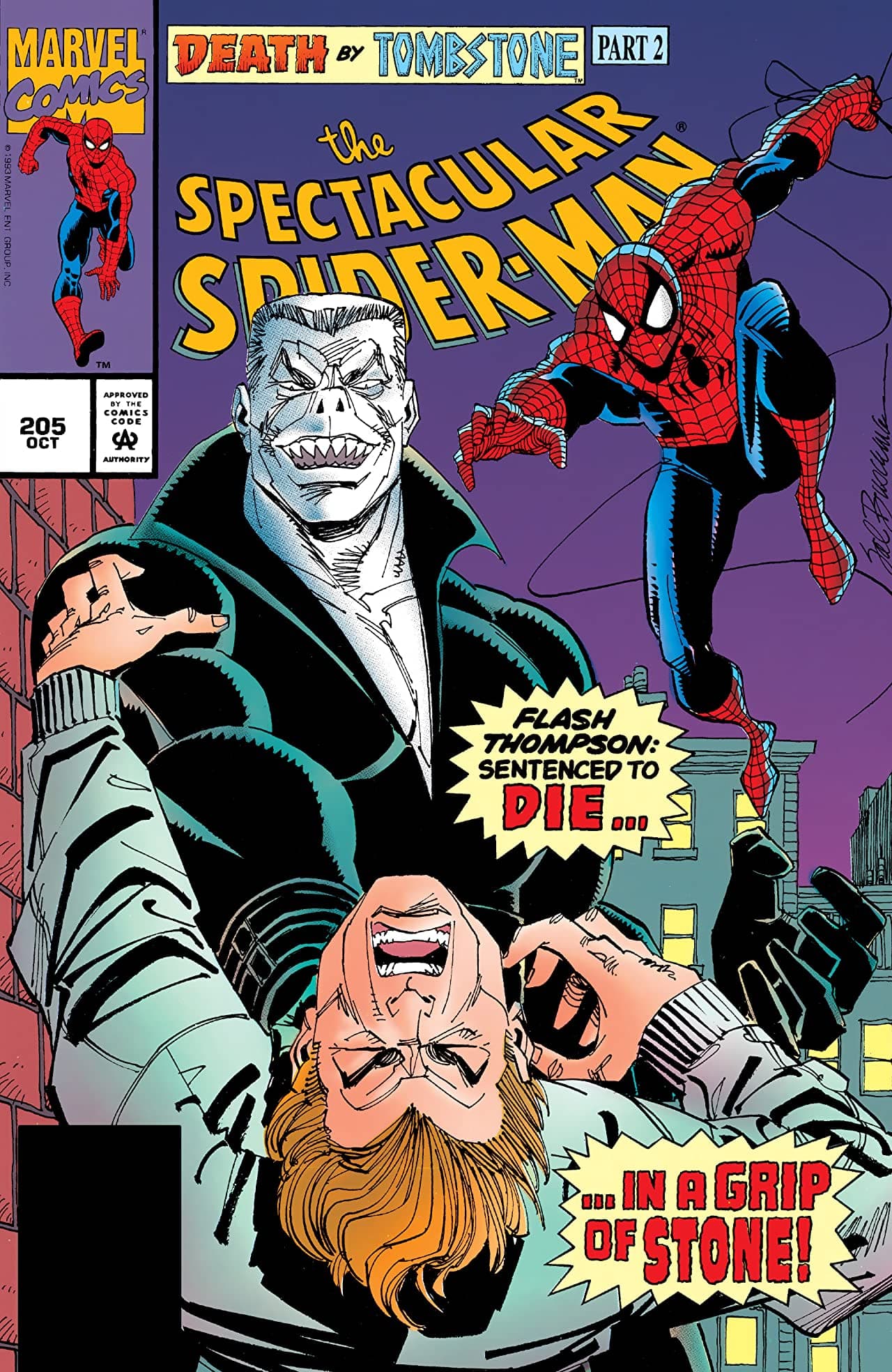 The Spectacular Spider-Man #205 cover