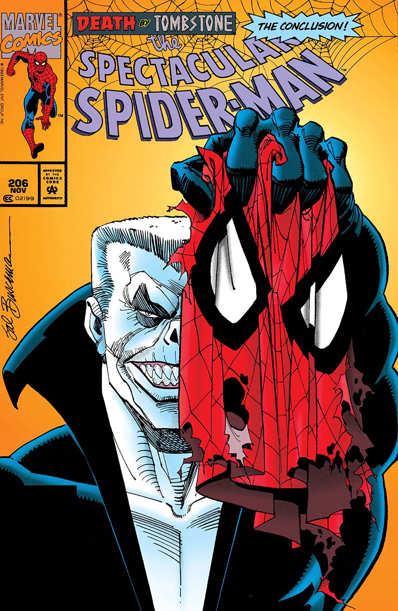 The Spectacular Spider-Man #206 cover