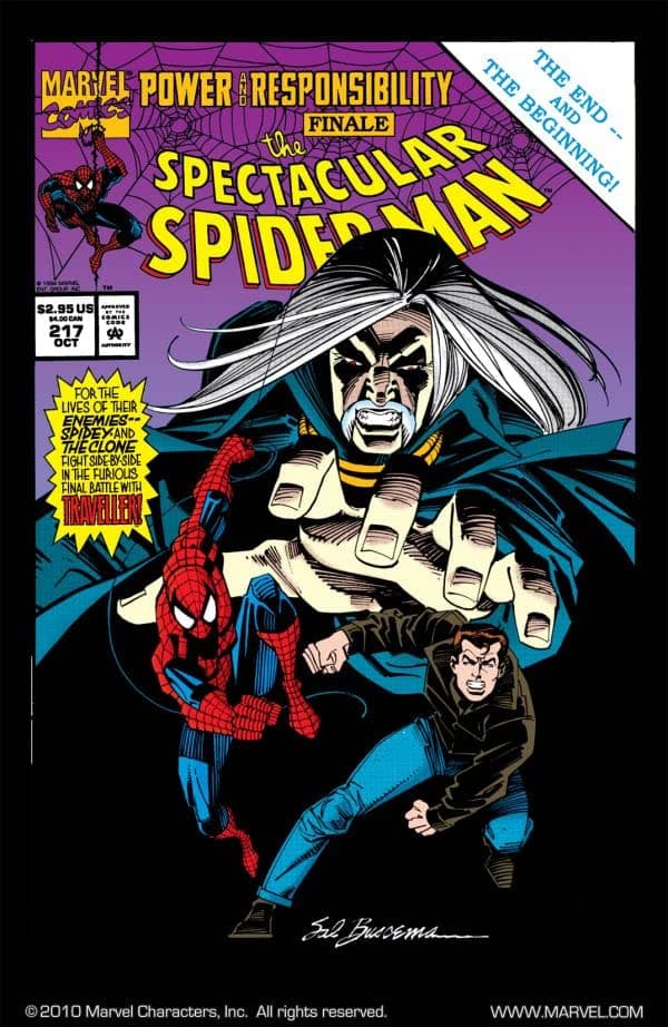 The Spectacular Spider-Man #217 cover