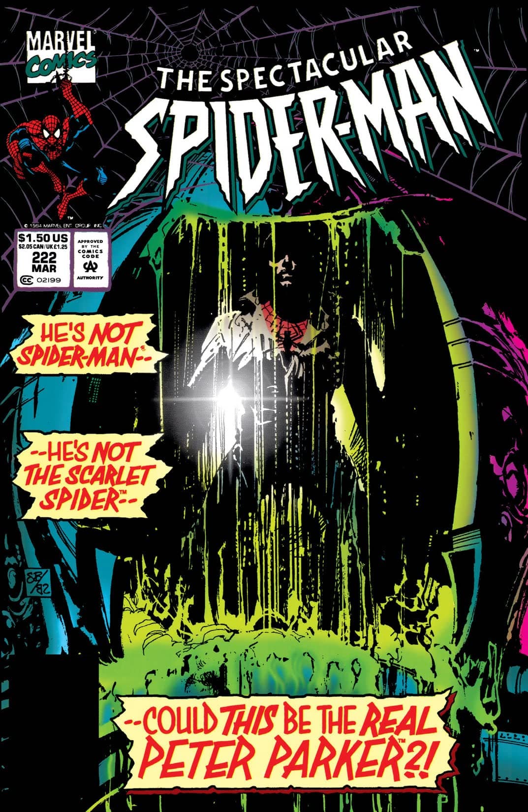 The Spectacular Spider-Man #222 cover