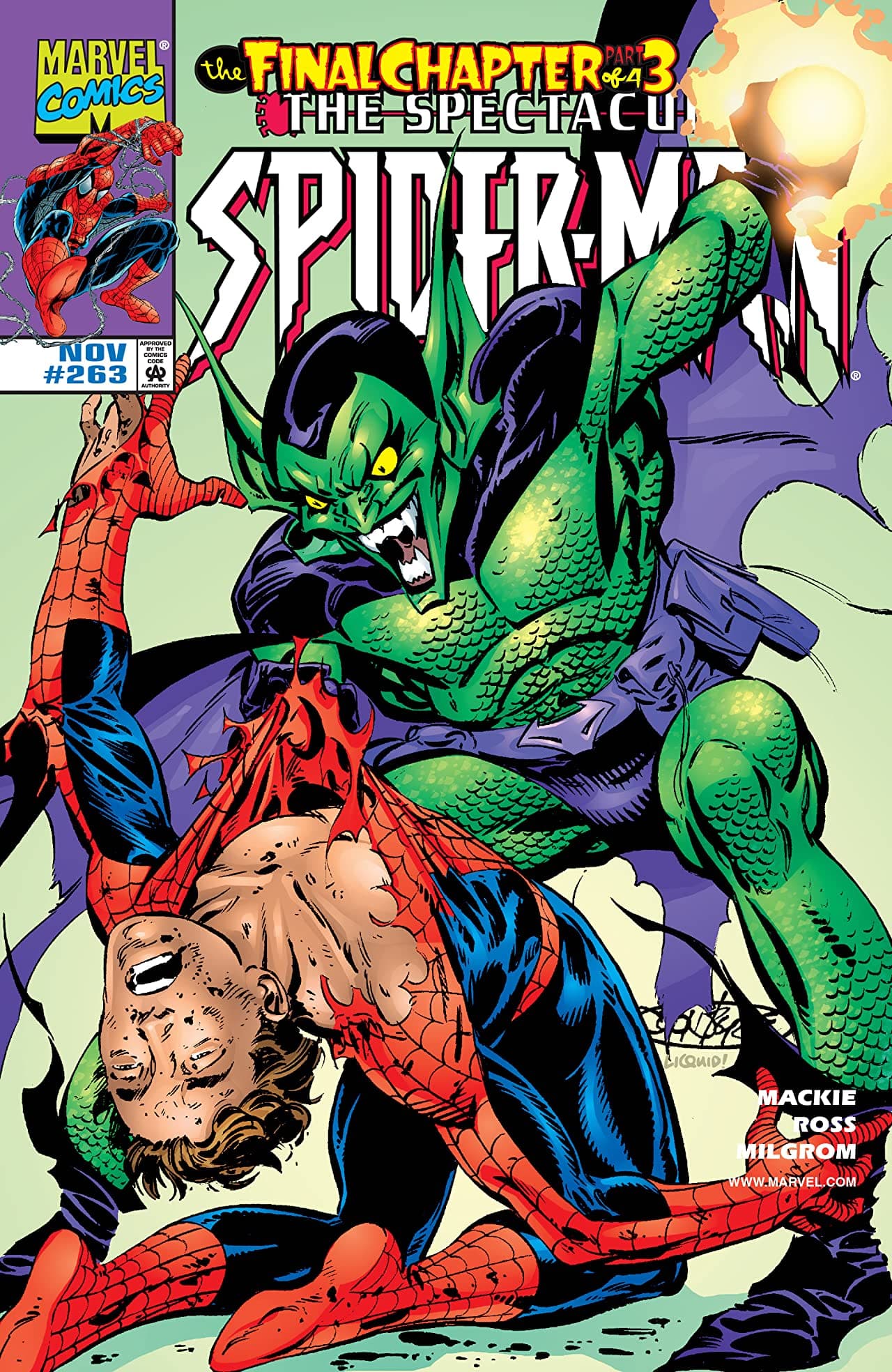 The Spectacular Spider-Man #263 cover