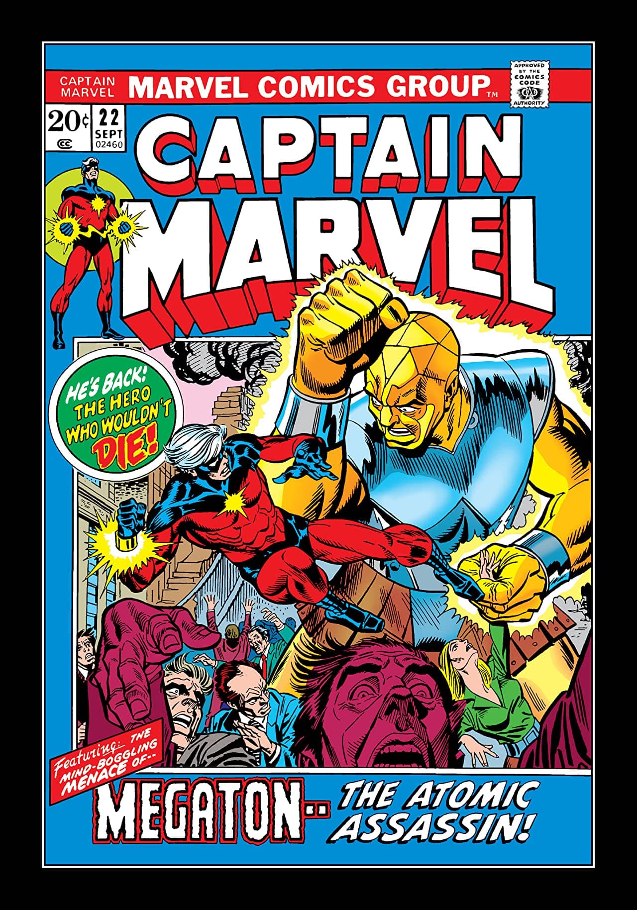 Captain Marvel #22 cover