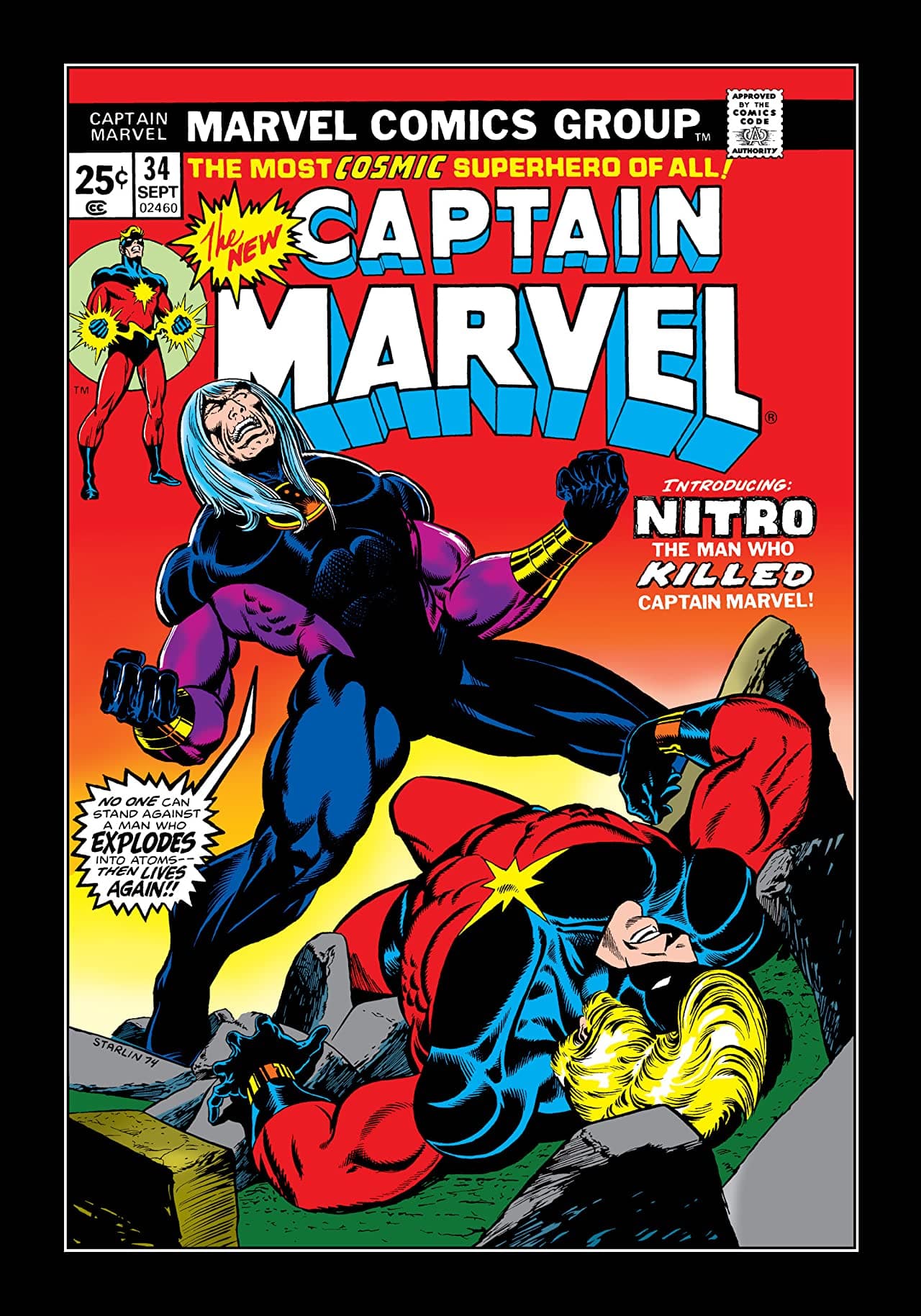 Captain Marvel #34 cover