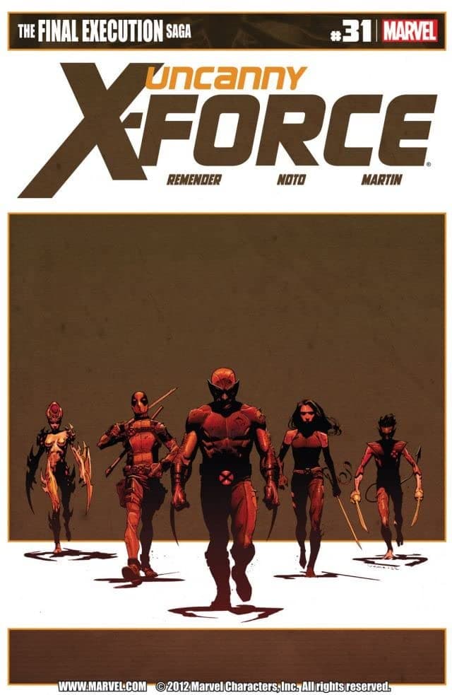 Uncanny X-Force #31 cover