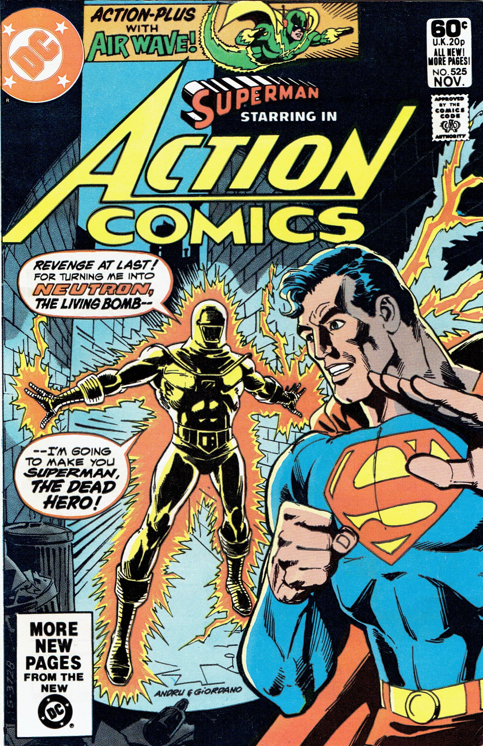 Action Comics #525 cover