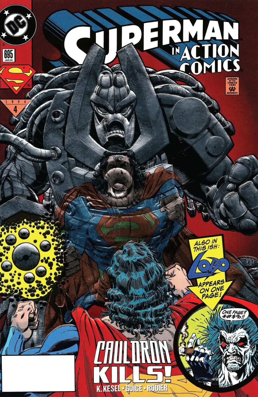 Action Comics #695 cover