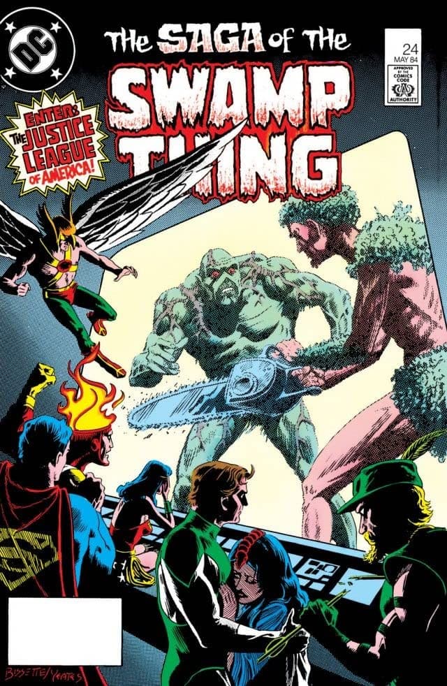The Saga of Swamp Thing #24 cover