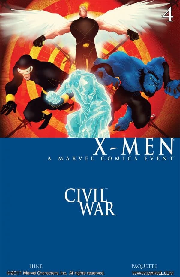 Civil War: X-Men #4 cover