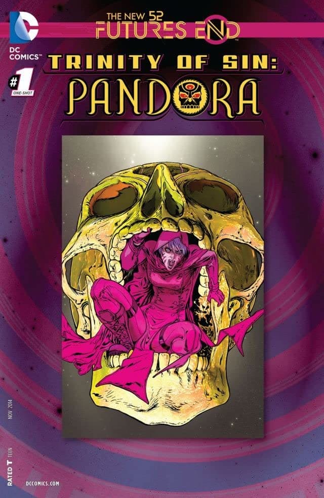 Trinity of Sin: Pandora: Futures End cover — © DC Comics