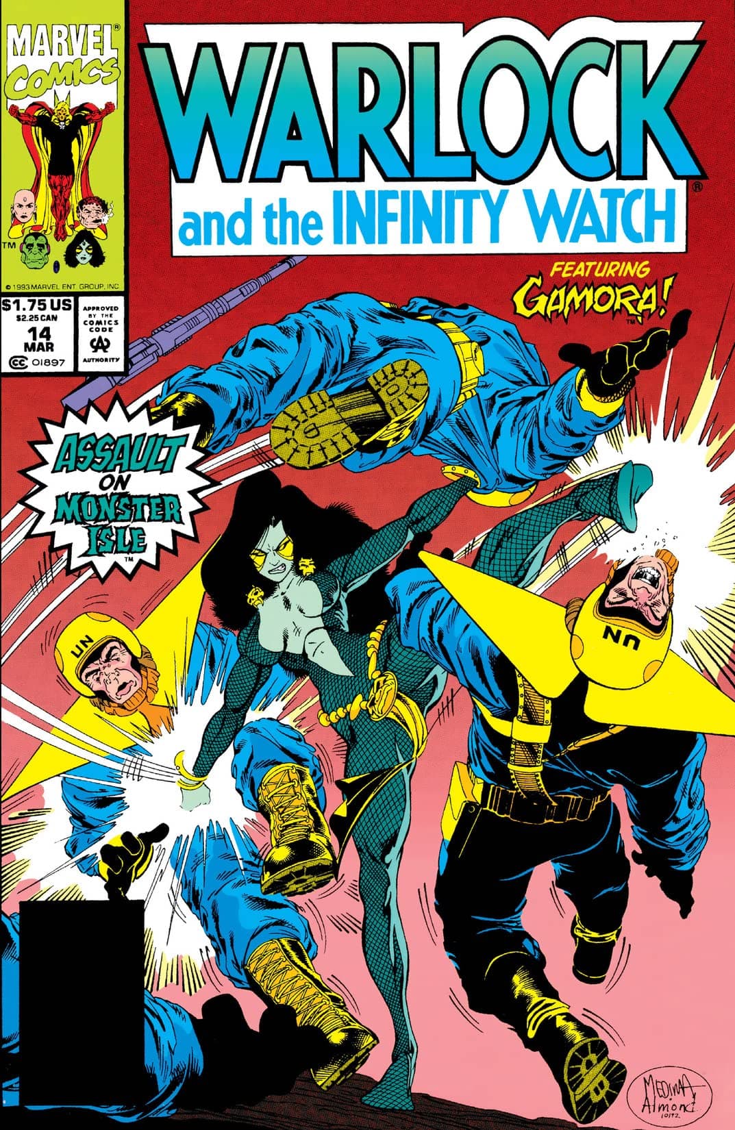 Warlock and the Infinity Watch #14 cover