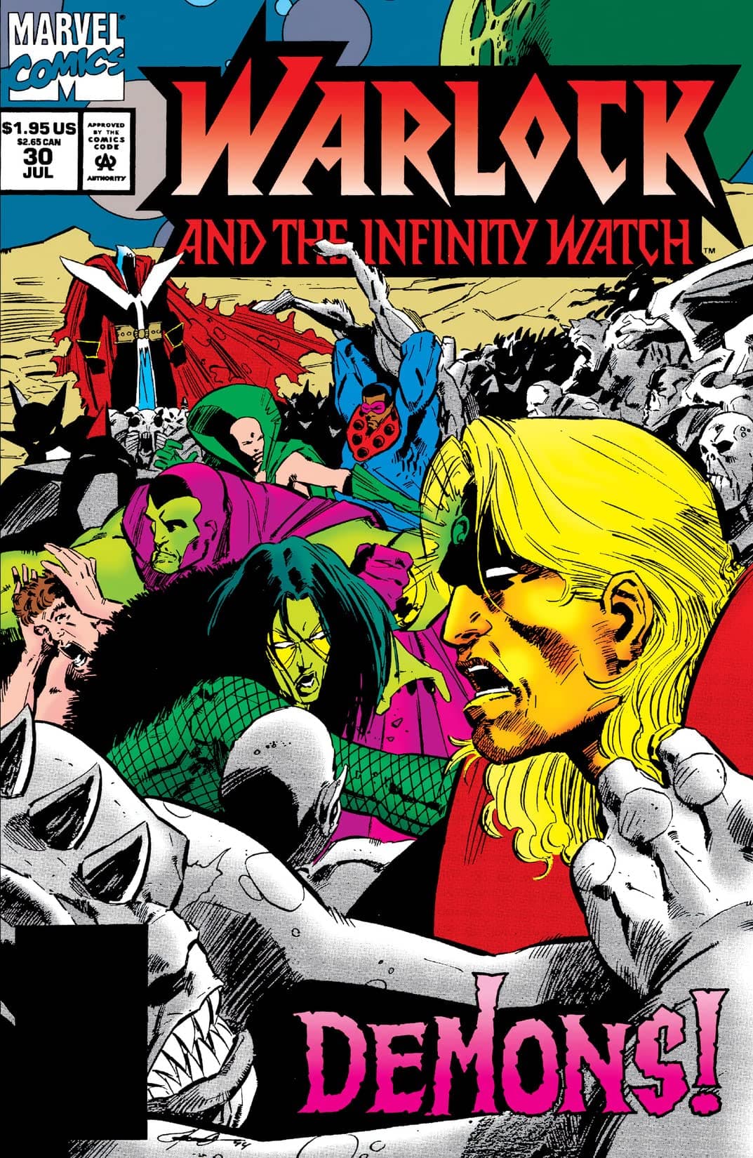 Warlock and the Infinity Watch #30 cover