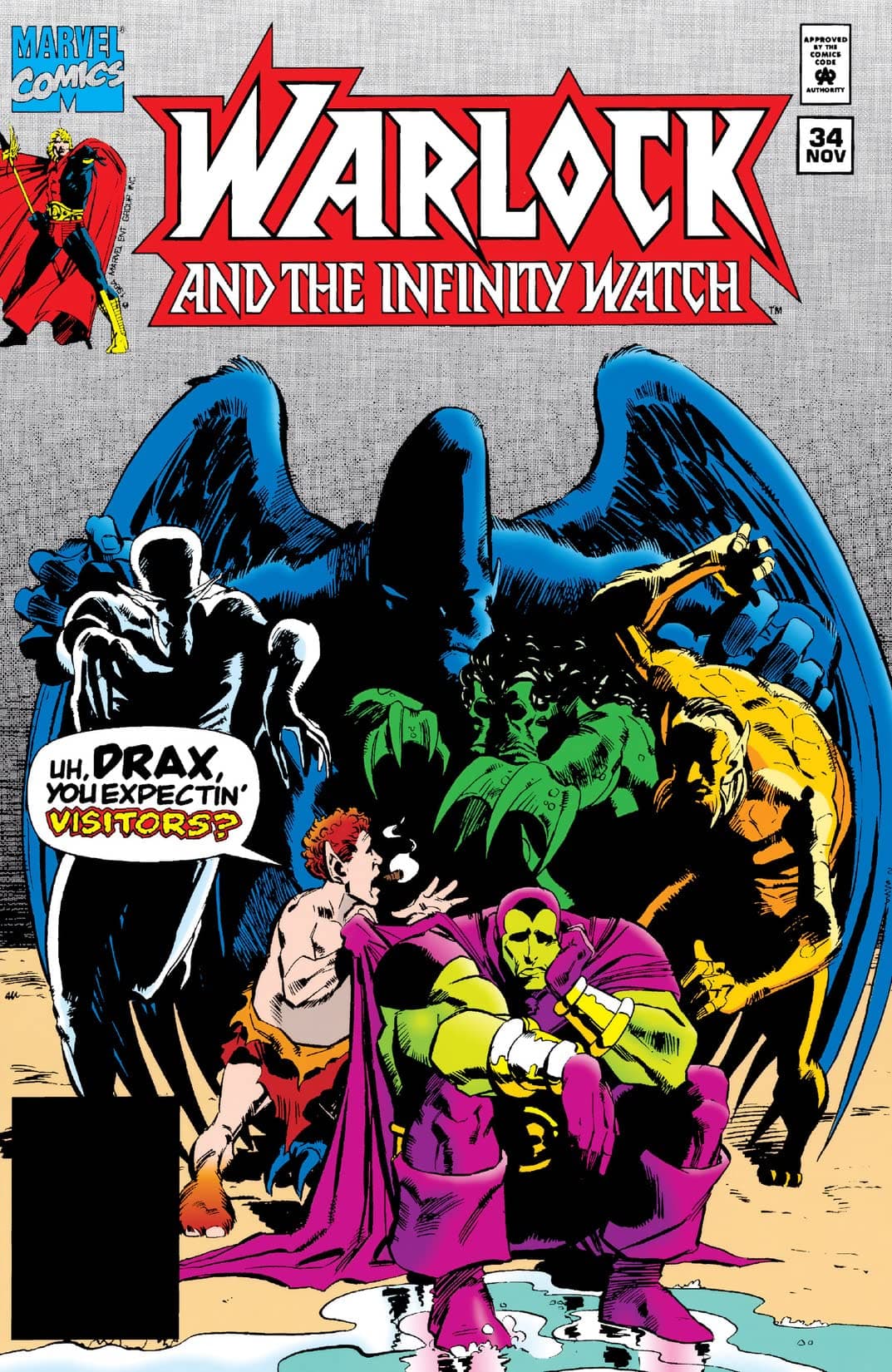 Warlock and the Infinity Watch #34 cover