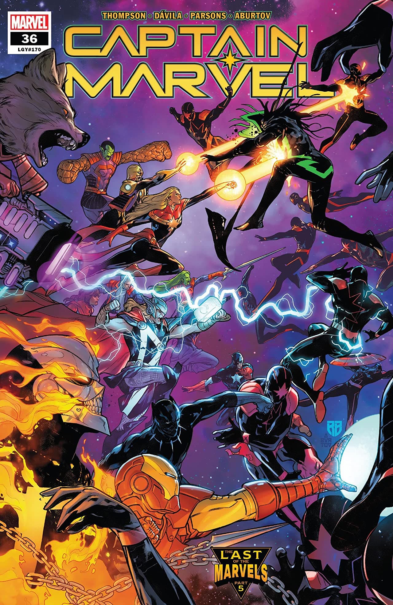 Captain Marvel #36 cover