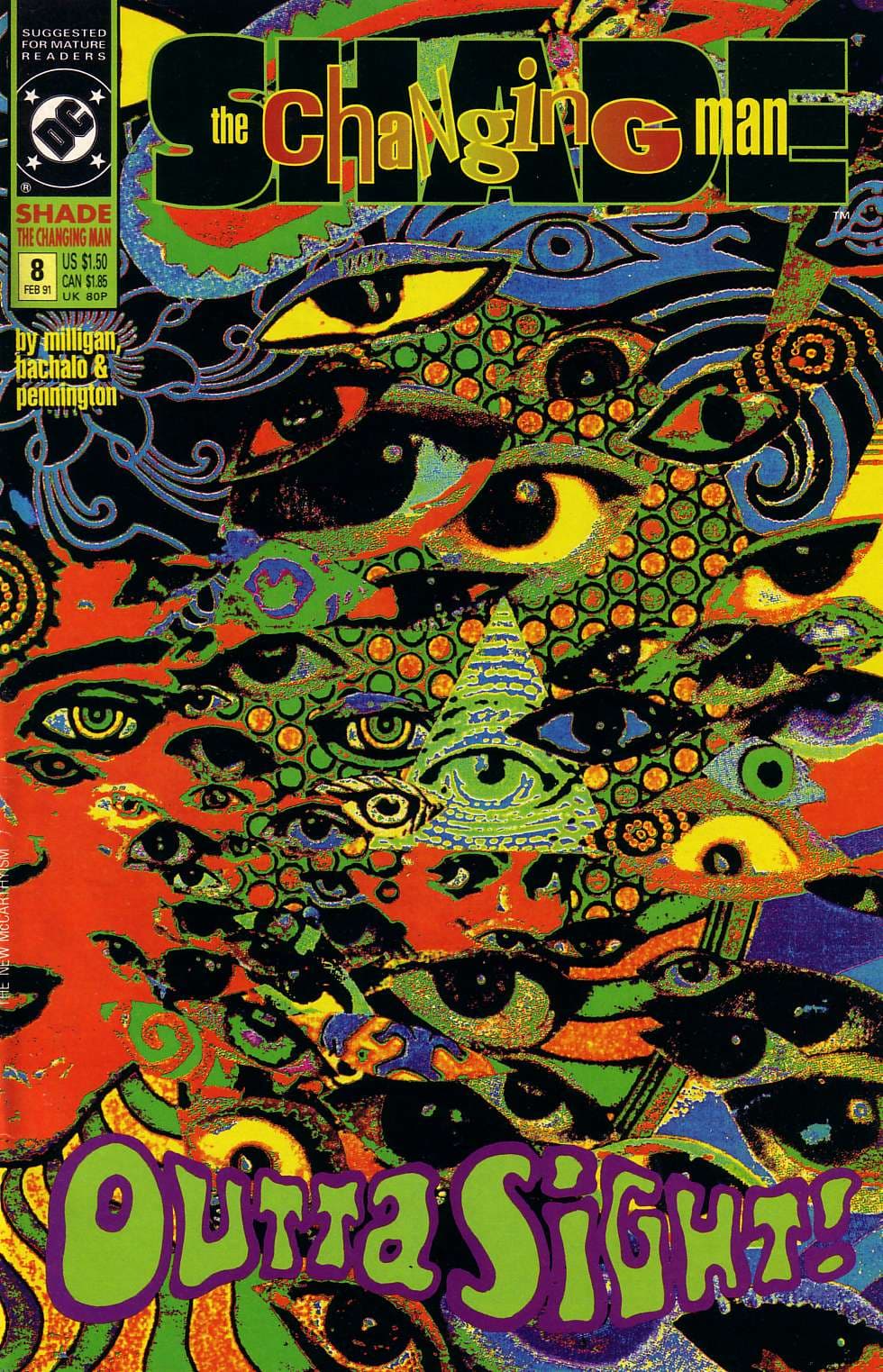 Shade, the Changing Man #8 cover