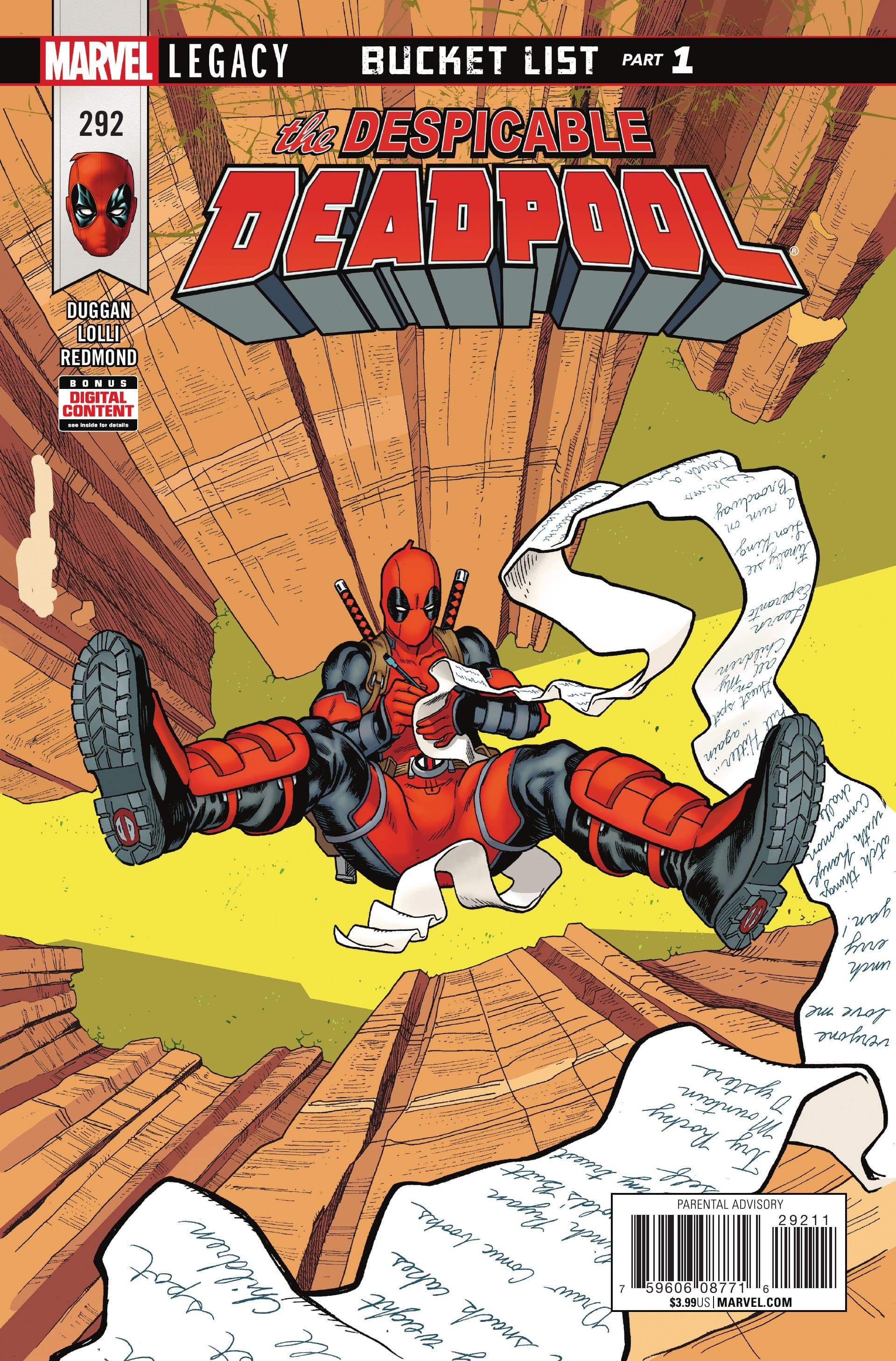 Despicable Deadpool #292 cover
