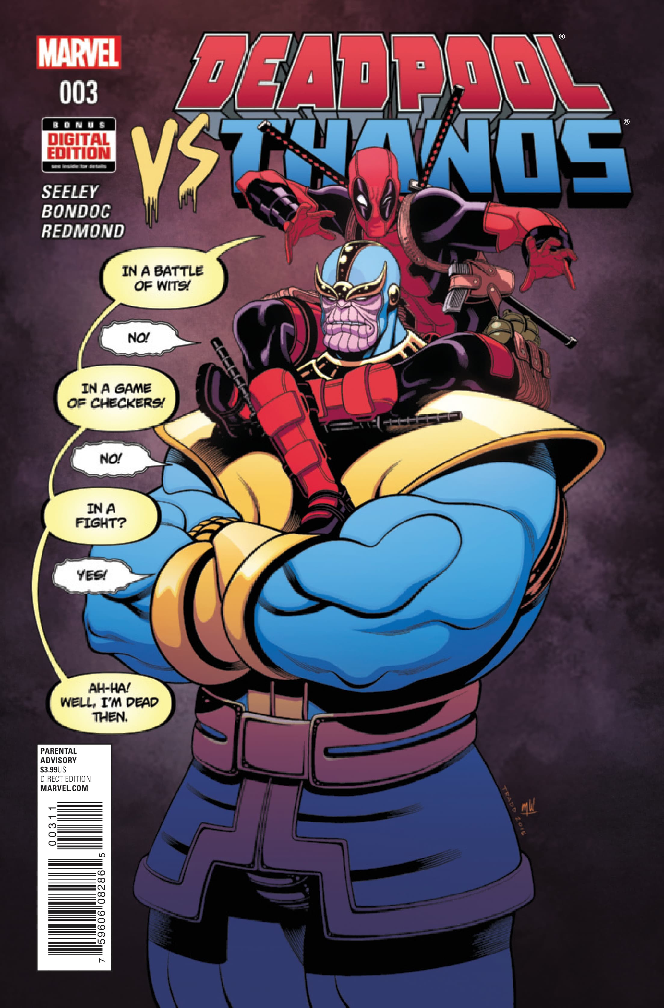Deadpool vs. Thanos #3 cover