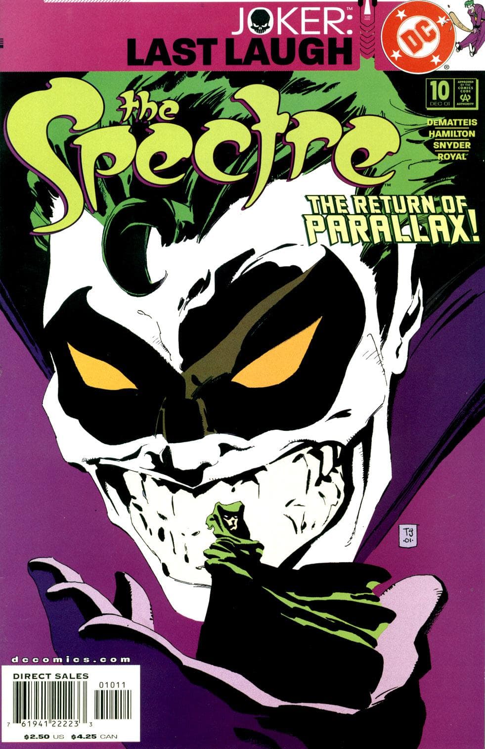The Spectre #10 cover