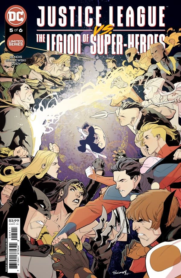 Justice League vs. the Legion of Super-Heroes #5 cover