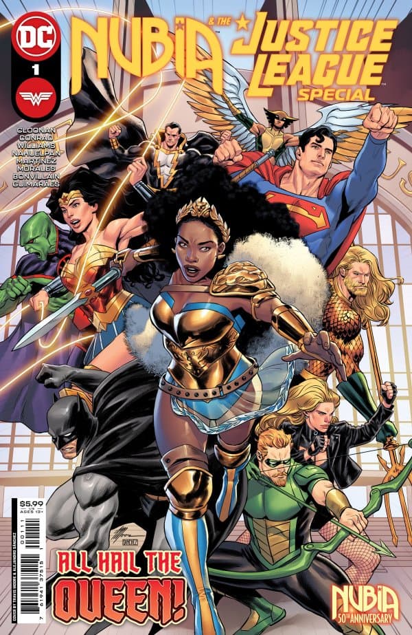 Nubia & the Justice League Special cover — © DC Comics