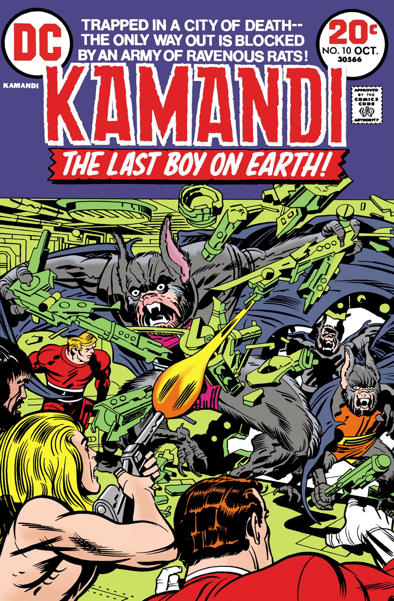 Kamandi, The Last Boy on Earth #10 cover