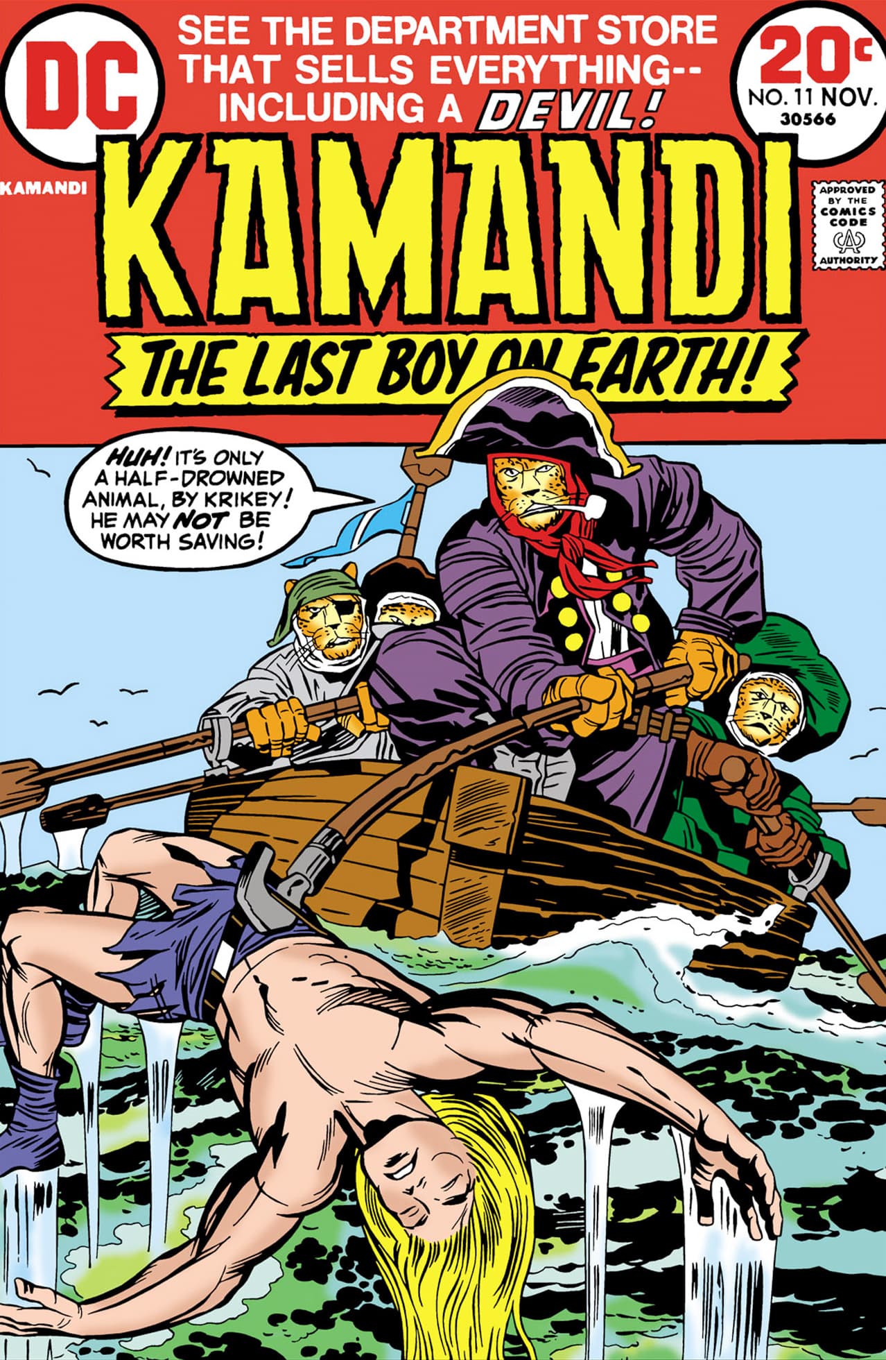 Kamandi, The Last Boy on Earth #11 cover