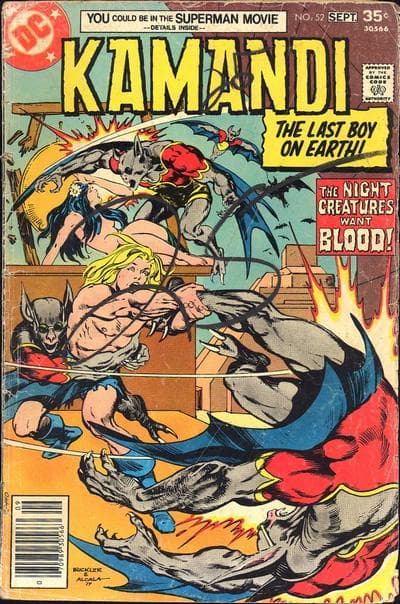Kamandi, The Last Boy on Earth #52 cover