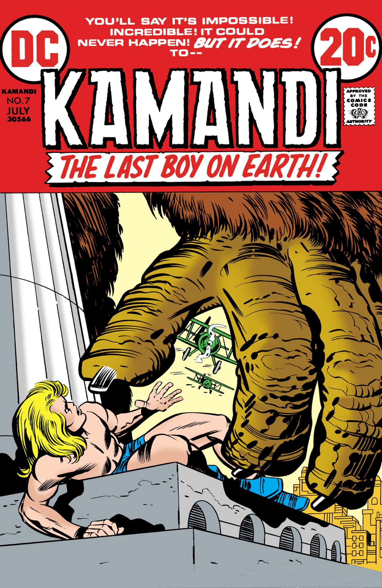 Kamandi, The Last Boy on Earth #7 cover