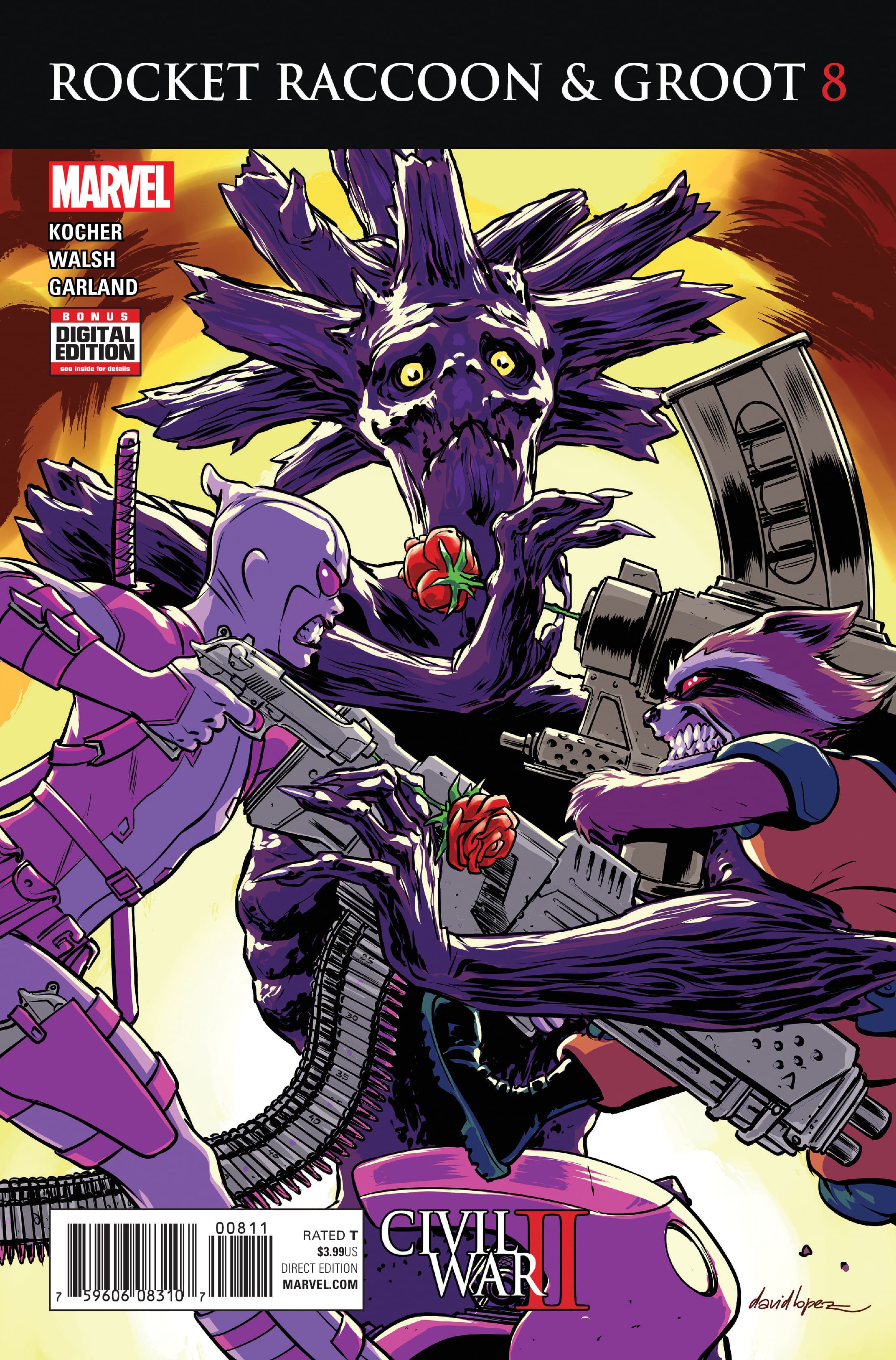 Rocket Raccoon and Groot #8 cover