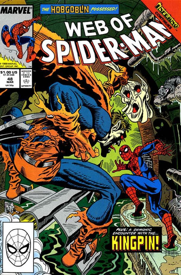 Web of Spider-Man #48 cover