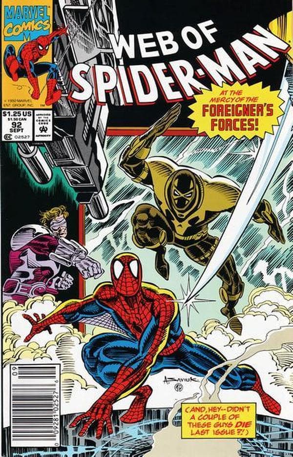 Web of Spider-Man #92 cover