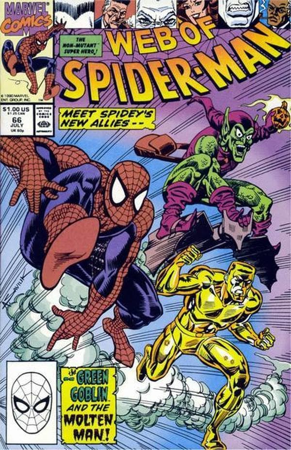 Web of Spider-Man #66 cover