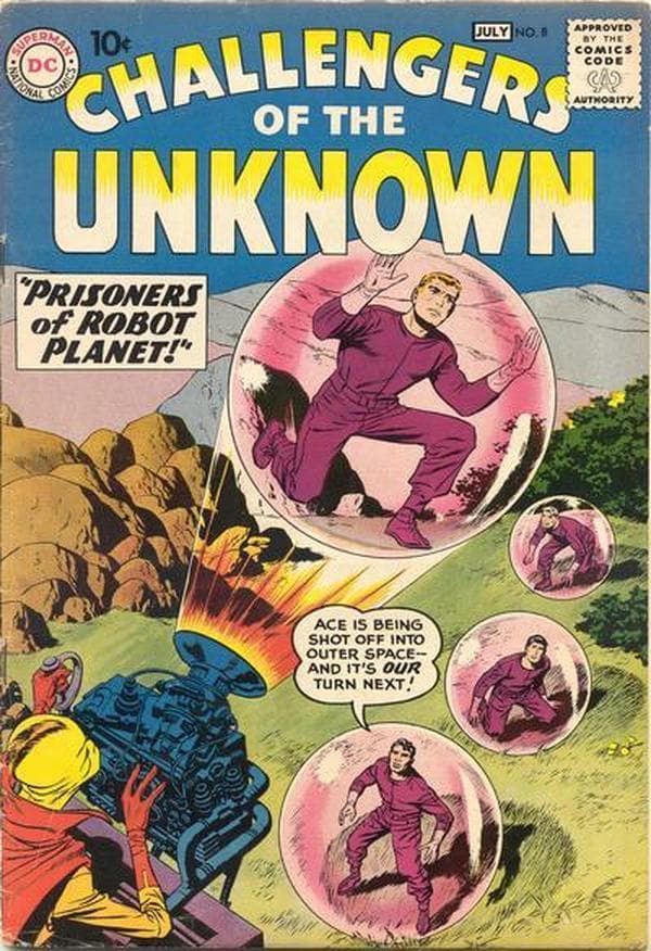 Challengers of the Unknown #8 cover