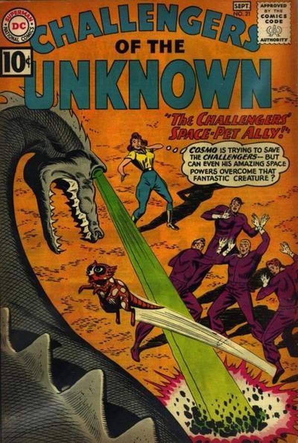 Challengers of the Unknown #21 cover