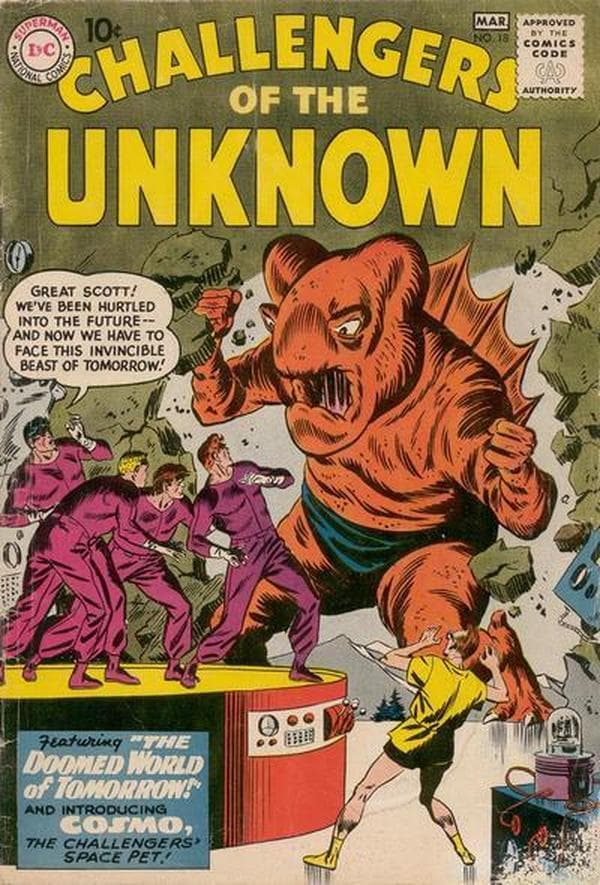 Challengers of the Unknown #18 cover