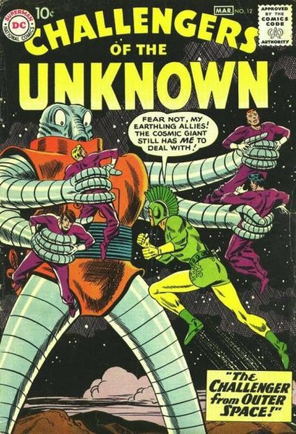 Challengers of the Unknown #12 cover