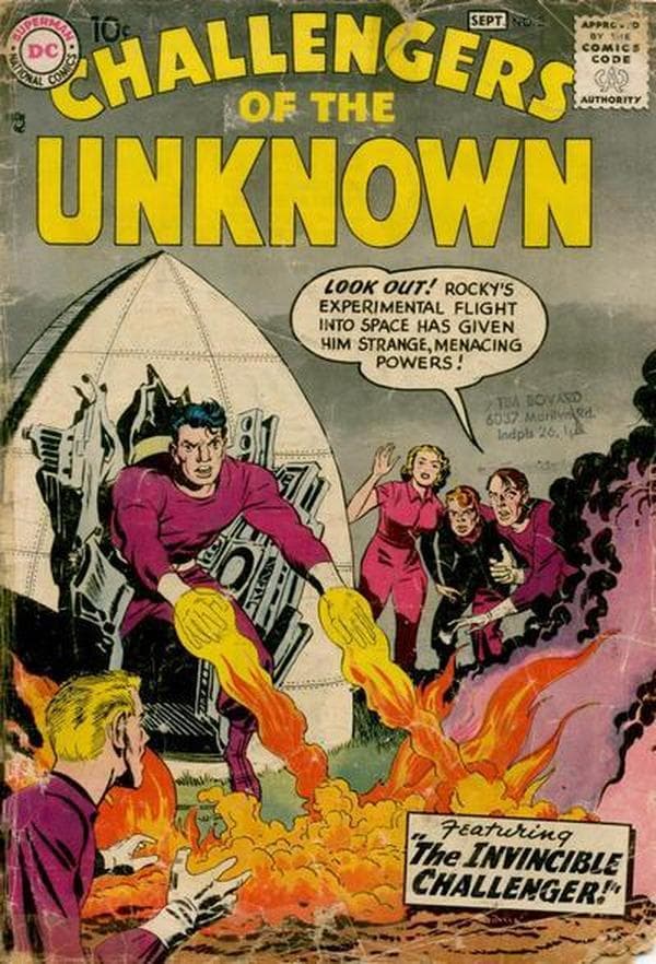 Challengers of the Unknown #3 cover