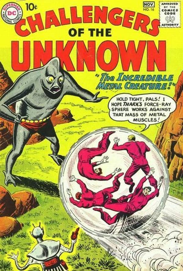 Challengers of the Unknown #16 cover