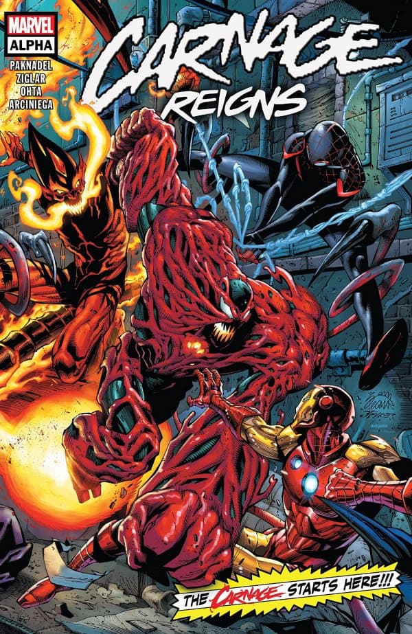 Carnage Reigns: Alpha #1 cover